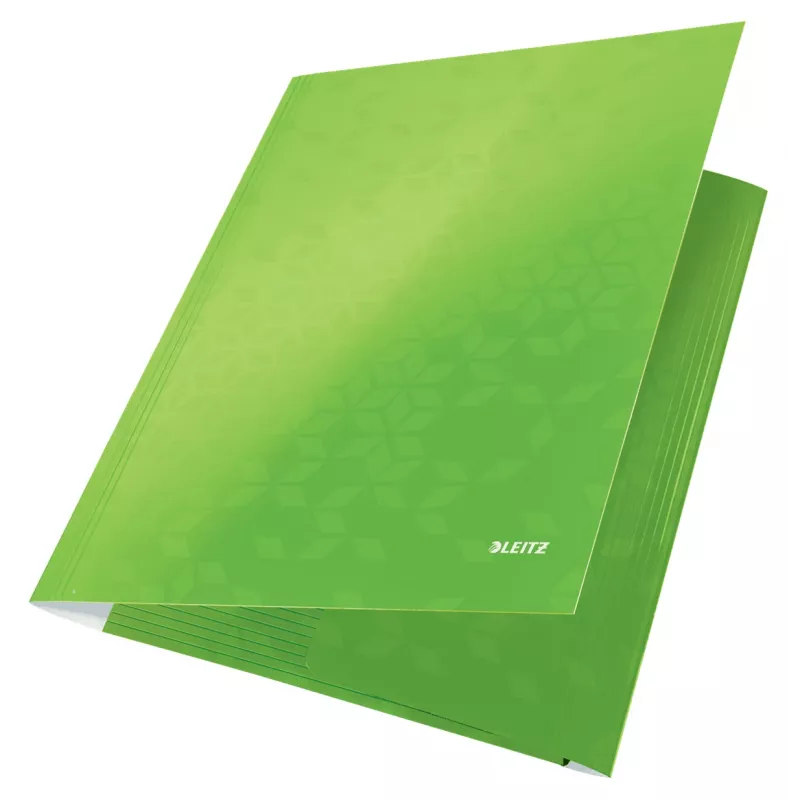 Leitz 3 atloku mape WOW Card/POB A4, kartotēkas mape, A4, Polipropilēns (PP), Zaļa, 250 lapas, 80 g/m²