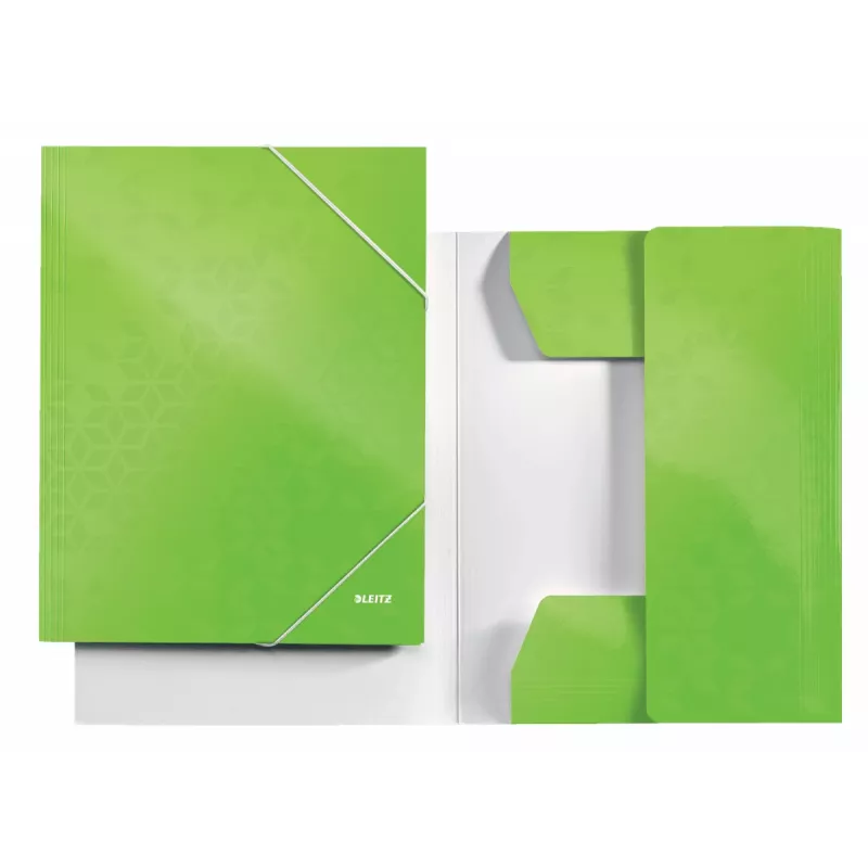 Leitz 3 atloku mape WOW Card/POB A4, kartotēkas mape, A4, Polipropilēns (PP), Zaļa, 250 lapas, 80 g/m²