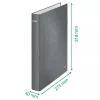 Leitz Ringbinder WOW Laminēta A4+ 2DR/25mm, A4+, D-gredzens, Kartons, Zaļa, 250 loksnes, 80 g/m²