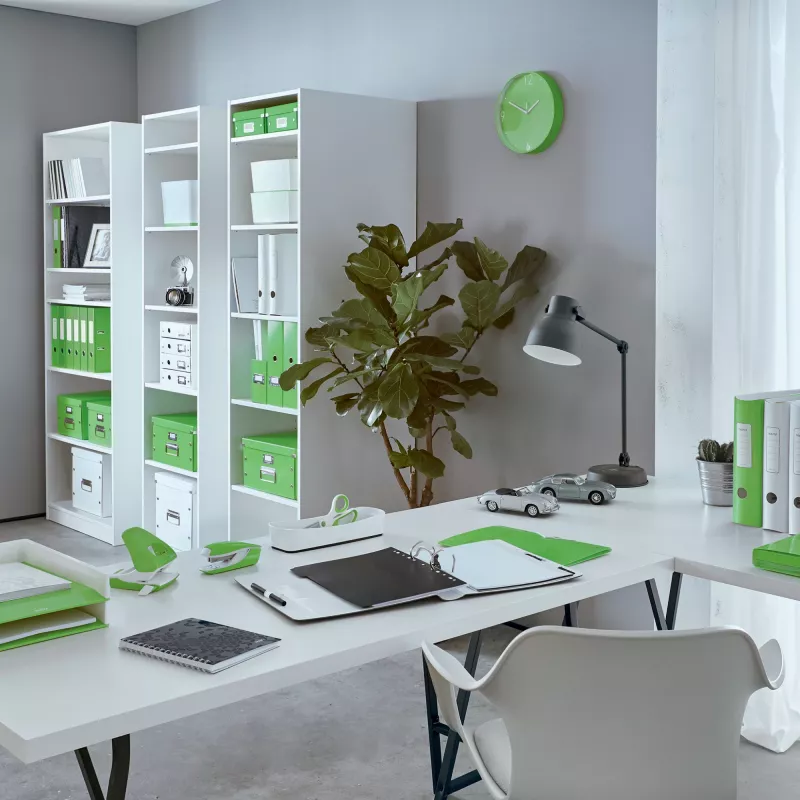 Leitz Ringbinder WOW Laminēta A4+ 2DR/25mm, A4+, D-gredzens, Kartons, Zaļa, 250 loksnes, 80 g/m²