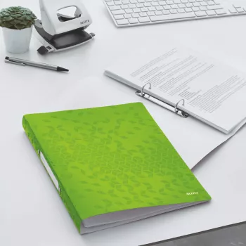Leitz Ringbinder WOW PP A4 2RR/25mm, A4, apaļi gredzeni, polipropilēns (PP), zaļš, 190 loksnes, 80 g/m²