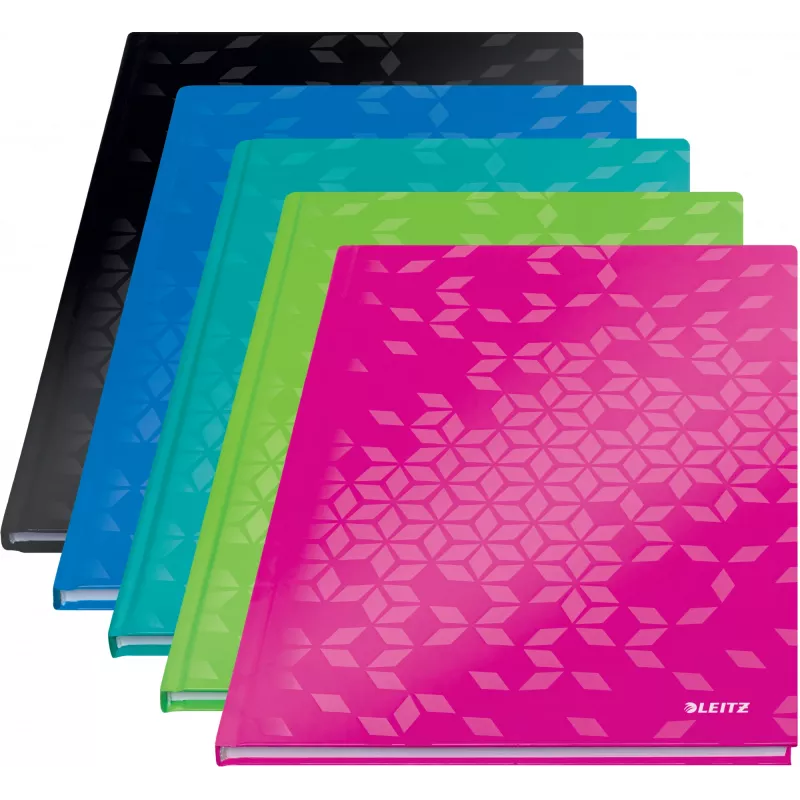 Leitz piezīmju grāmatiņa WOW A4 rūtiņu ar cietajiem vākiem 90g/80lpp, raksts, zaļa, A4, 80 lapas, 80 g/m², rūtiņu papīrs
