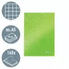Leitz WOW piezīmju grāmatiņa A5 rūtiņu līnijā ar cietajiem vākiem, raksts, zaļa, A5, 80 lapas, 80 g/m², rūtiņu līnija