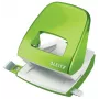 Leitz Hole Punch WOW 5008 Metal 2-hole / 30sheets, 30 loksnes, Zaļa, Metāls, Plastmasa, 8 cm, 5,5 mm, A4, A5, A6, Folio, US-Quart, 8 x 8 x 8 cm
