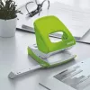 Leitz Hole Punch WOW 5008 Metal 2-hole / 30sheets, 30 loksnes, Zaļa, Metāls, Plastmasa, 8 cm, 5,5 mm, A4, A5, A6, Folio, US-Quart, 8 x 8 x 8 cm