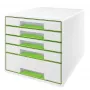 Leitz atvilktņu skapītis WOW Cube 5 atvilktņu, 5 atvilktnes(-ņu), Plastmasa, 270 mm, 287 mm, 363 mm, 3.59 kg