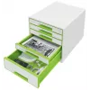 Leitz atvilktņu skapītis WOW Cube 5 atvilktņu, 5 atvilktnes(-ņu), Plastmasa, 270 mm, 287 mm, 363 mm, 3.59 kg