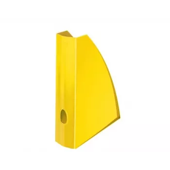 Leitz žurnālu vāciņš WOW, dzeltena, plastmasa, A4, 75 mm, 258 mm, 312 mm