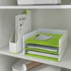 Leitz žurnālu glabātuve WOW Dual Colour, zaļa, balta, plastmasa, A4, 73 mm, 318 mm, 272 mm
