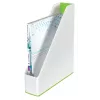 Leitz žurnālu glabātuve WOW Dual Colour, zaļa, balta, plastmasa, A4, 73 mm, 318 mm, 272 mm
