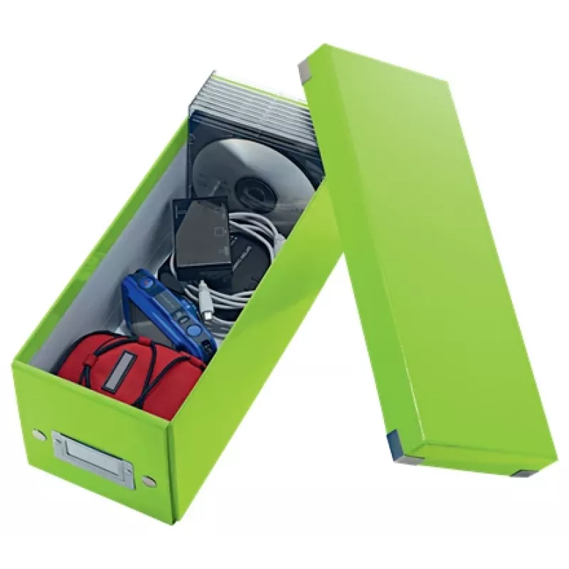 Leitz Click & Store WOW CD glabāšanas kaste, zaļa, kartons, 143 mm, 352 mm, 136 mm, 440 g