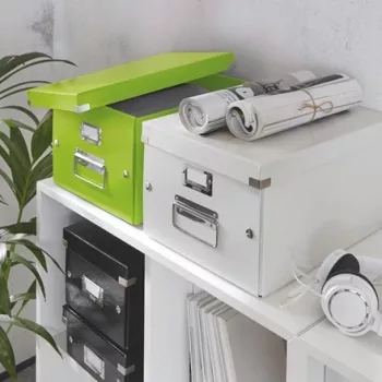 Leitz Click & Store WOW vidēja uzglabāšanas kaste, zaļa, kartons, 281 mm, 370 mm, 200 mm, 900 g
