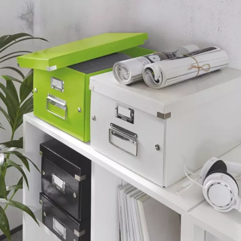 Leitz Click & Store WOW vidēja uzglabāšanas kaste, zaļa, kartons, 281 mm, 370 mm, 200 mm, 900 g