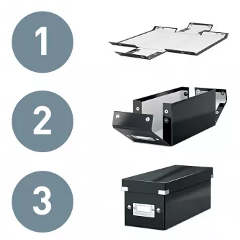 Leitz Click & Store WOW liela uzglabāšanas kaste, zaļa, kartons, 369 mm, 482 mm, 200 mm
