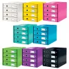 Leitz Click & Store WOW atvilktņu skapis (4 atvilktnes), zaļš, kartons, 286 mm, 356 mm, 282 mm