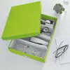 Leitz Click & Store WOW vidēja izmēra organizatora kaste, uzglabāšanas kaste, zaļa, taisnstūrveida, kartons, vienkrāsaina, iekštelpām