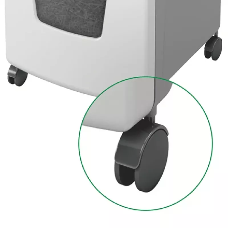 Leitz IQ Autofeed Office 300 automātiskais papīra smalcinātājs P5, mikro griezuma smalcināšana, 22 cm, 2 x 15 mm, 60 L, 700 loksnes, 55 dB