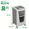 Leitz IQ Autofeed Office 300 automātiskais papīra smalcinātājs P5, mikro griezuma smalcināšana, 22 cm, 2 x 15 mm, 60 L, 700 loksnes, 55 dB