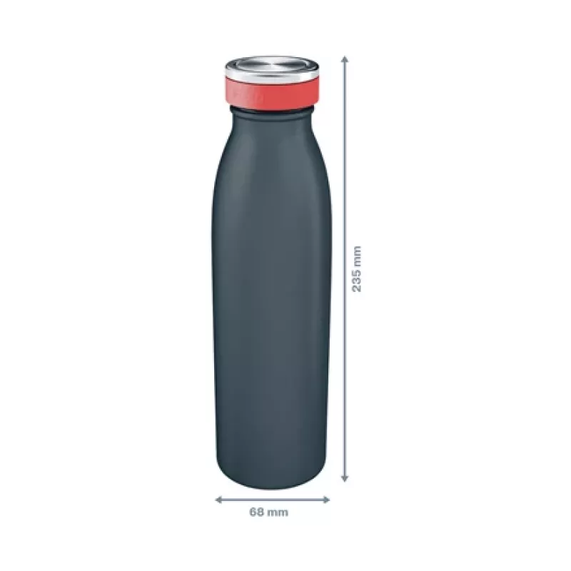 Leitz Cosy Termo pudele 500 ml, melna, nerūsējošais tērauds, 68 mm, 68 mm, 235 mm, 280 g