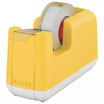 Leitz Cosy līmlentes dozators, 1,9 cm, 33 m, akrilnitrila butadiēna stirols (ABS), dzeltens, 75 mm, 56 mm
