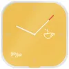 Leitz Cosy Silent Glass Wall Clock, Square, dzeltena, 300 mm, 300 mm, 40 mm, 1.6 kg