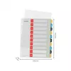 Leitz Cosy 1-10 Drukājams reģistrs, PP, Ciparu cilņu rādītājs, Polipropilēns (PP), Portrets, A4 Maxi, 245 mm, 305 mm