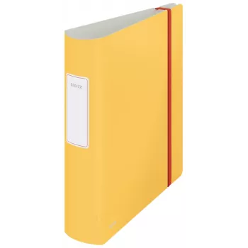 Leitz 180° Active Cosy sviru arhīva mape 80mm, A4, poliuretāna putas, dzeltena, 500 lapas, 80 g/m², 8.2 cm