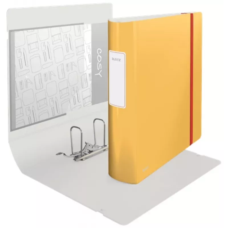 Leitz 180° Active Cosy sviru arhīva mape 80mm, A4, poliuretāna putas, dzeltena, 500 lapas, 80 g/m², 8.2 cm