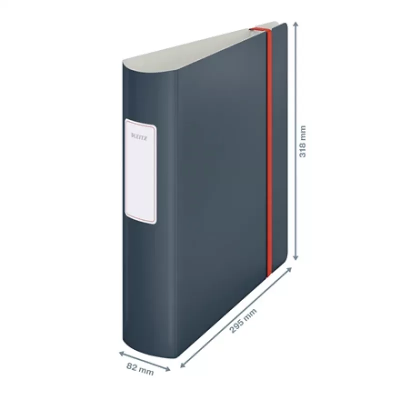 Leitz 180° Active Cosy sviru arhīva mape 80 mm, A4, poli putas, melna, 500 lapas, 80 g/m², 8,2 cm
