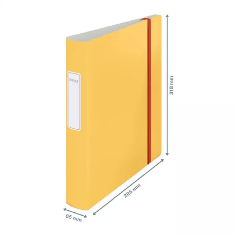 Leitz 180° Active Cosy sviru ātršuvējs 60 mm, A4, poliputas, dzeltens, 350 lapas, 80 g/m², 6,5 cm