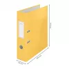 Leitz 180° Cosy sviru arhīva mape Soft Touch 80 mm, A4, kartons, dzeltena, teksturēta virsma, 600 lapas, 80 g/m²