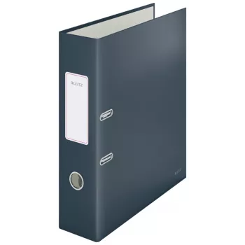 Leitz 180° Cosy sviru arhīva mape Soft Touch 80 mm, A4, kartons, melna, strukturēta virsma, 600 loksnes, 80 g/m²