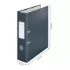 Leitz 180° Cosy sviru arhīva mape Soft Touch 80 mm, A4, kartons, melna, strukturēta virsma, 600 loksnes, 80 g/m²