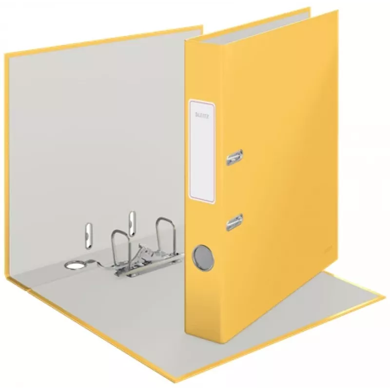 Leitz 180° Cosy sviru arhīva mape ar mīksto pieskārienu 50 mm, A4, kartons, dzeltena, teksturēta virsma, 350 lapas, 80 g/m²
