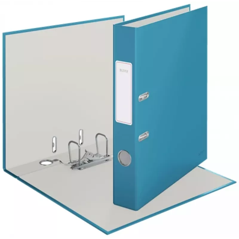 Leitz 180° Cosy sviru arhīva mape Soft Touch 50 mm, A4, kartons, zila, ar teksturētu virsmu, 350 loksnēm, 80 g/m²