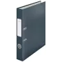 Leitz 180° Cosy sviru arhīva mape ar mīksto pārklājumu 50 mm, A4, kartons, melna, teksturēta virsma, 350 loksnes, 80 g/m²