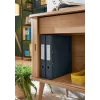 Leitz 180° Cosy sviru arhīva mape ar mīksto pārklājumu 50 mm, A4, kartons, melna, teksturēta virsma, 350 loksnes, 80 g/m²