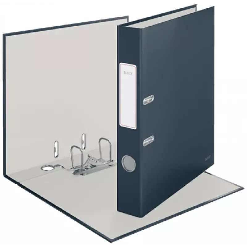 Leitz 180° Cosy sviru arhīva mape ar mīksto pārklājumu 50 mm, A4, kartons, melna, teksturēta virsma, 350 loksnes, 80 g/m²