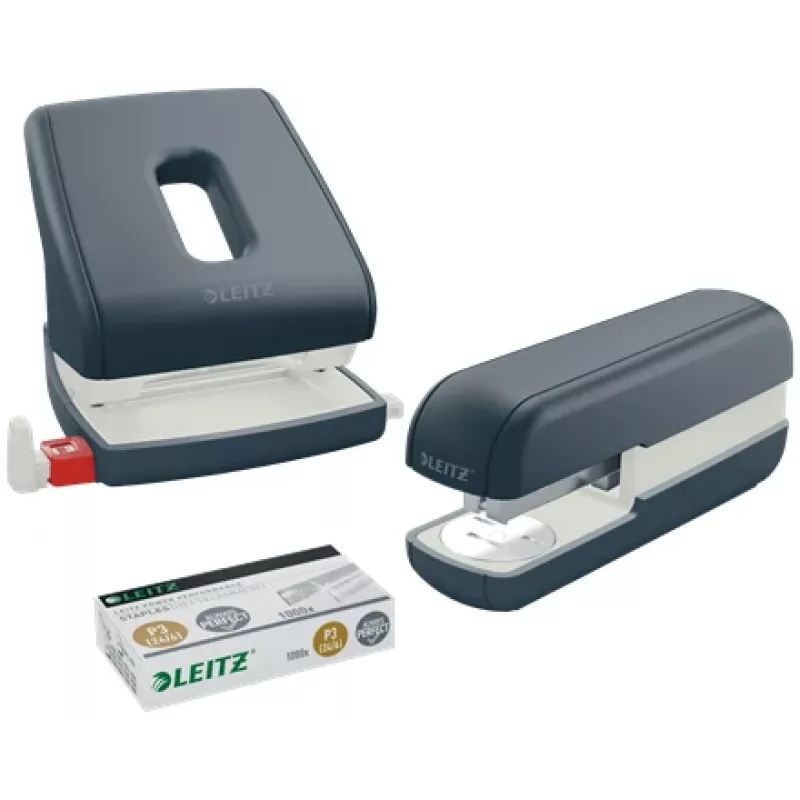 Leitz Cosy skavotājs 30 lapām, 30 lapas, melns, standarta aizvērums, 24/6, metāls, plastmasa, 80 g/m²