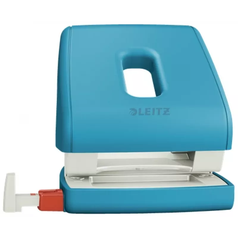 Leitz Cosy Caurumotājs 2 caurumi 30 lapas, 30 lapas, zils, plastmasa, 8 cm, 5,5 mm, A4