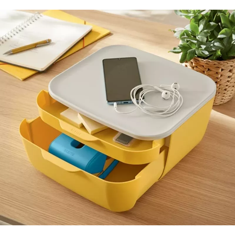 Leitz Cosy Caurumotājs 2 caurumi 30 lapas, 30 lapas, zils, plastmasa, 8 cm, 5,5 mm, A4