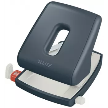 Leitz Cosy perforators 2-caurumu 30 loksnēm, 30 loksnes, melna, Plastmasa, 8 cm, 5,5 mm, A4, A5, A6, Folio, US-Quart, 8 x 8 x 8 cm