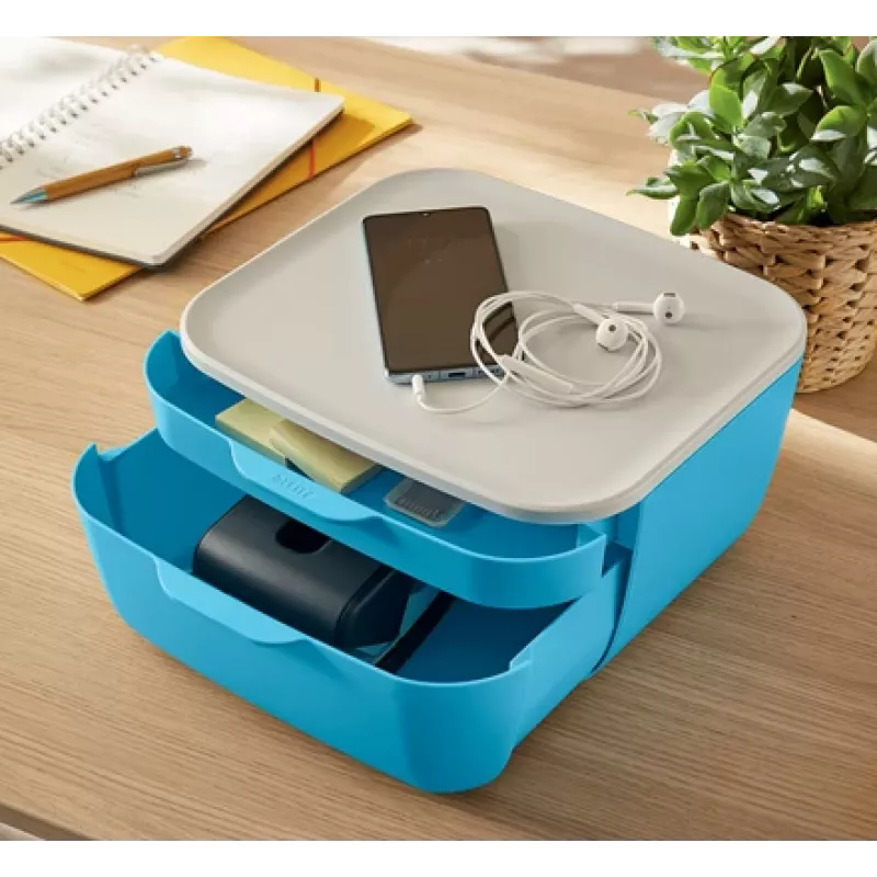 Leitz Cosy perforators 2-caurumu 30 loksnēm, 30 loksnes, melna, Plastmasa, 8 cm, 5,5 mm, A4, A5, A6, Folio, US-Quart, 8 x 8 x 8 cm