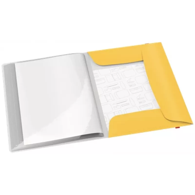 Leitz Cosy Mobile prezentācijas mape Plus, dzeltena, Polipropilēns (PP), 20 kabatas, Portrets, A4, 231 mm