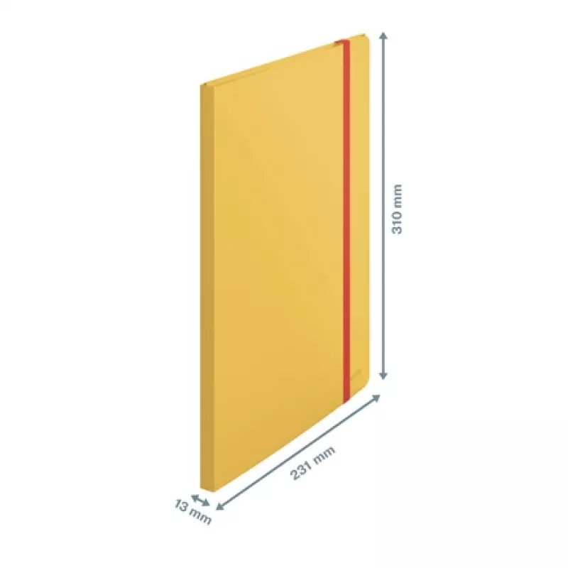 Leitz Cosy Mobile prezentācijas mape Plus, dzeltena, Polipropilēns (PP), 20 kabatas, Portrets, A4, 231 mm