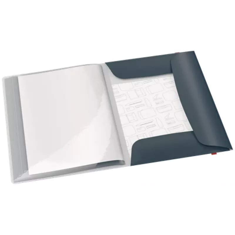 Leitz Cosy Mobile prezentācijas mape Plus, pelēks, polipropilēns (PP), 20 kabatas, portrets, A4, 231 mm