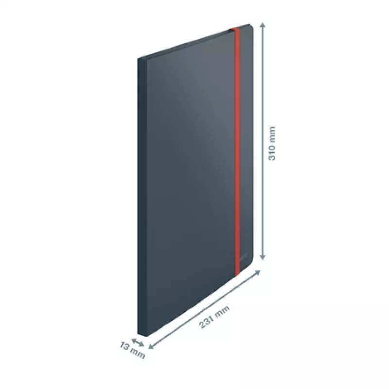 Leitz Cosy Mobile prezentācijas mape Plus, pelēks, polipropilēns (PP), 20 kabatas, portrets, A4, 231 mm