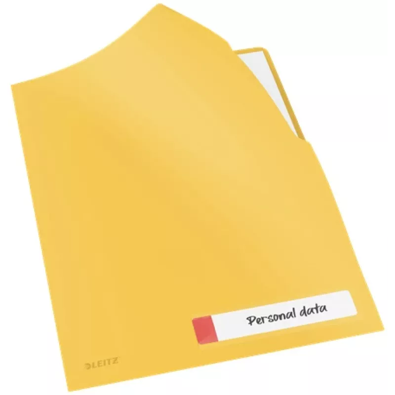 Leitz Cosy privātuma mape, parasta dokumentu mape, A4, polipropilēns (PP), dzeltena, matēta, portretorientācija