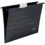 Leitz Alpha® Recycle piekaramā kabata no kartona, A4, melna, kartons, 80 g/m², 150 loksnes, 348 mm