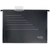 Leitz Alpha® Recycle piekaramā kabata no kartona, A4, melna, kartons, 80 g/m², 150 loksnes, 348 mm
